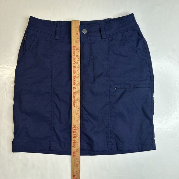 Duluth Trading Dry On The Fly Skort 6 Navy Blue Flex Active Skirt/Shorts EUC - Picture 4 of 11